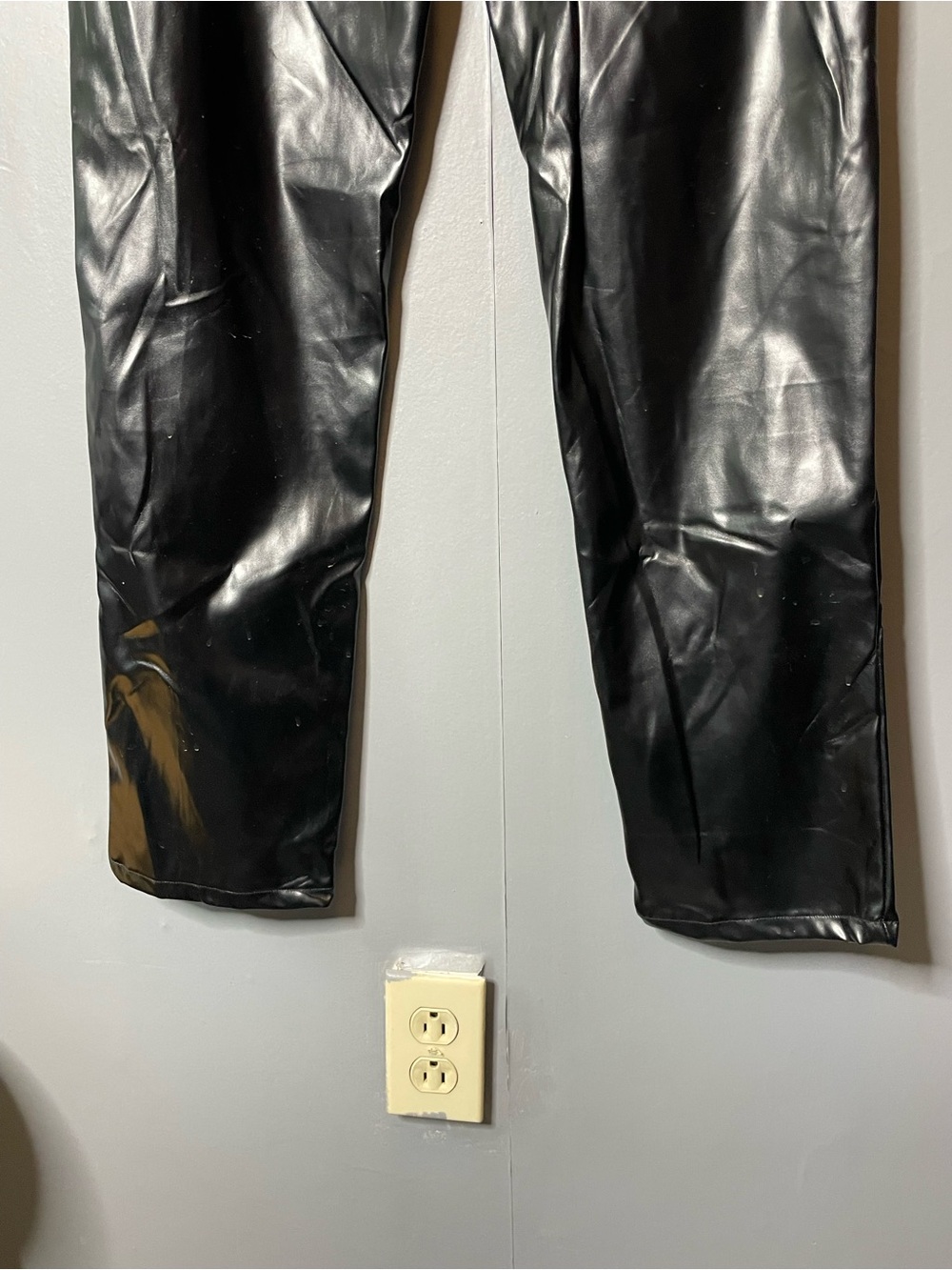 Princess Polly Faux Leather Pants US 8 Black womens skinny - Picture 5 of 11